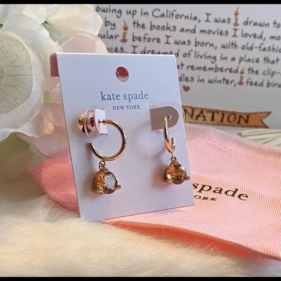 NWT KATE SPADE ♠️ RISE & SHINE DROP HUGGIES - Picture 5 of 10